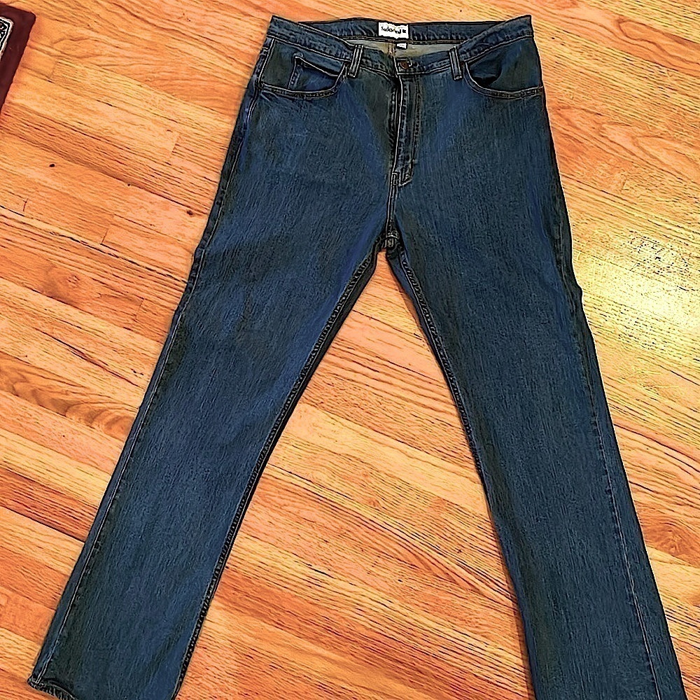 Saddlebred Mens Bootcut Jeans Dark Wash 36x34